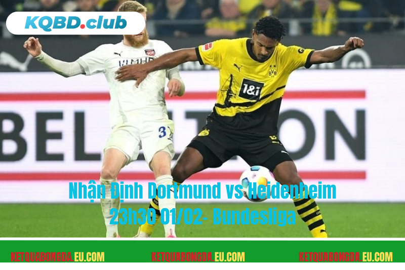 Đội hình dự kiến trước trận Dortmund vs Heidenheim